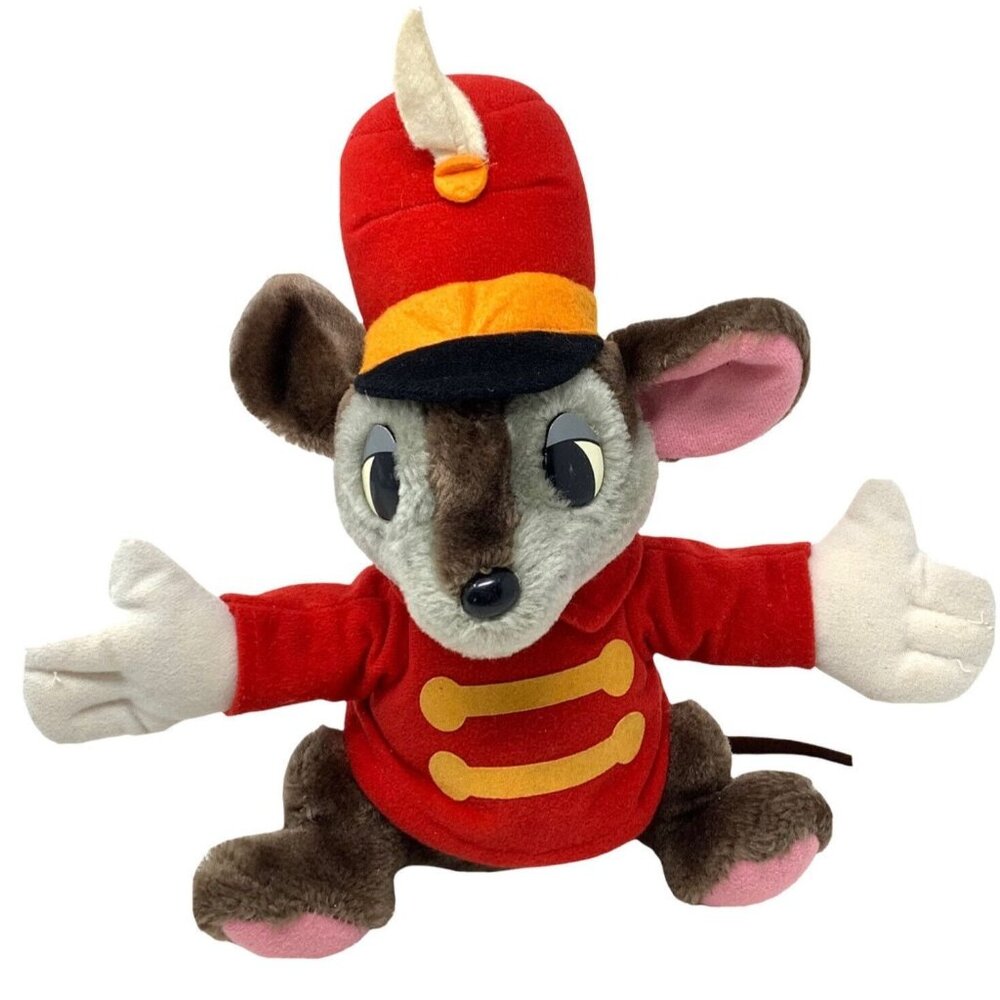 Vintage Timothy Q Mouse Dumbo Plush Toy Ringmaster Disneyland Toy
